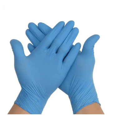 GLOVE DISPOSABLE NITRILE POWDER-FREE - BLUE - BOX OF 100 - XXL